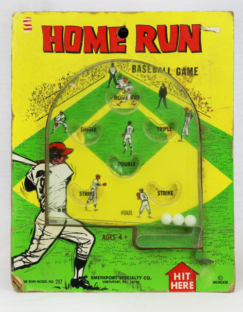 VINTAGE 1971 Smethport Specialty Home Run Baseball Pinball Game