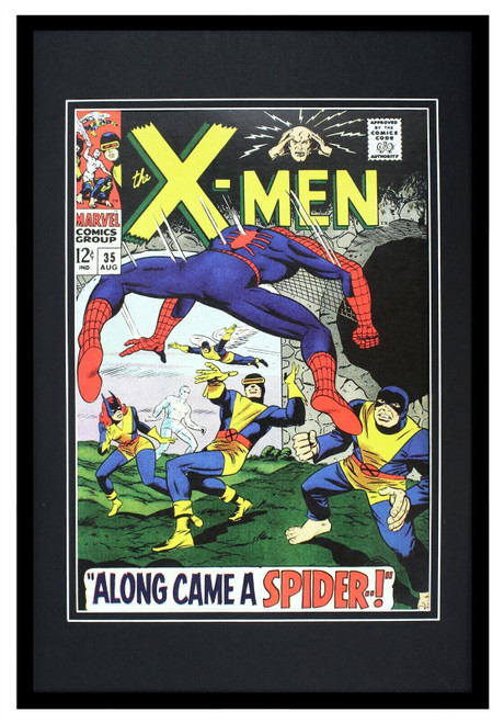 X-Men #35 Spider-Man Marvel Framed 12x18 Official Repro Cover Display