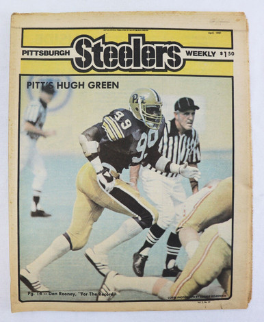 VINTAGE Dec 12 1981 Pittsburgh Steelers Weekly Magazine Lynn Swann