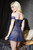 Diva Navy Babydoll and G String OS Back