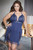 Whitney Chemise Navy Plus Size Front