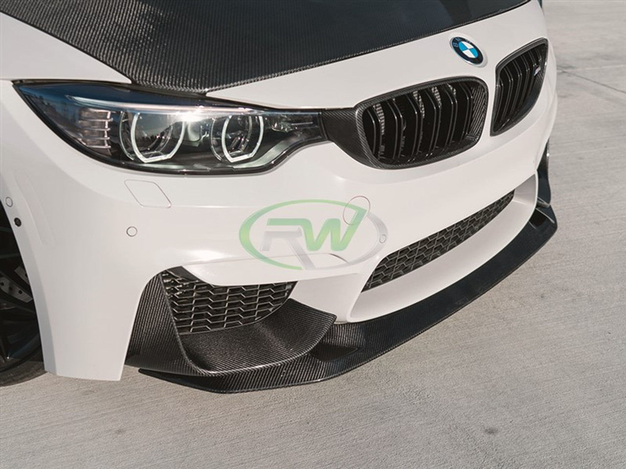 RW Carbon BMW F8X M3/M4 GTS Style CF Front Lip Spoiler bmwf8x027