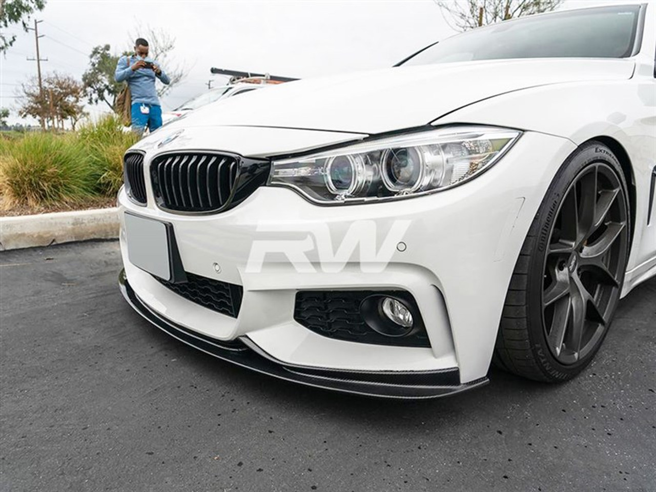 RW Carbon BMW F32 F33 F36 3D Style Carbon Fiber Front Lip bmwf32011