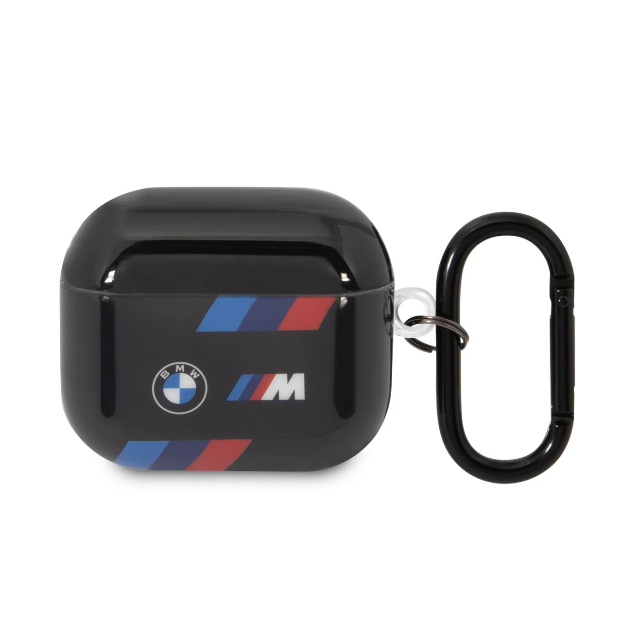 BMW M AIRPODS CASE TPU TRICOLOR STRIPES BLACK - Extreme Power House