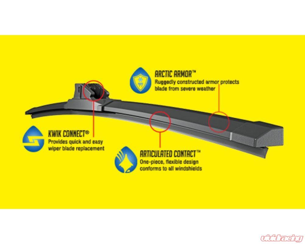 ANCO 28" Beam Winter Extreme Wiper Blade w/ Connection Type Extreme Power House