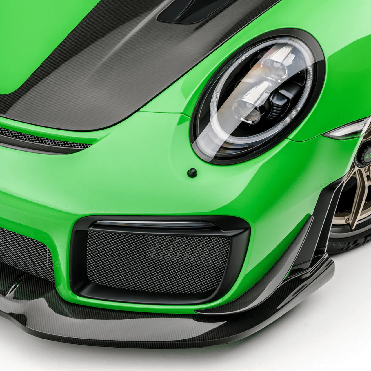 Porsche Taycan Turbo & Turbo S Carbon Fibre Front Splitter by Vorsteiner  (2021+)