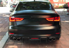 Twenty Two Tuning Audi A3/S3 (8V) Saloon Pre-Facelift Karbel Style Carbon Fiber Rear Diffuser Twenty Two Tuning Audi A3/S3 (8V) Saloon Pre-Facelift Karbel Style Carbon Fiber Rear Diffuser