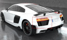 Twenty Two Tuning Audi R8 V10 (4S) OEM+ Performance Style Carbon Fiber Rear Vent Trims