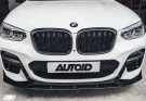 Essentials BMW X3 G01 & X4 G02 Pre-LCI Carbon Fibre Competition Front Splitter (2017-2021) - AU-BG012FLPECFR