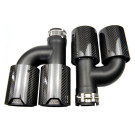 Twenty Two Tuning BMW Dual Black M Performance Style H Shape Carbon Fibre Exhaust Tips Twenty Two Tuning BMW Dual Black M Performance Style H Shape Carbon Fibre Exhaust Tips
