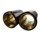 Twenty Two Tuning BMW 2 Series (F22/F23) M235I/M240I Gold M Performance Style Carbon Fibre Exhaust Tips
