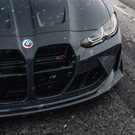 Essentials BMW G80 M3 & G82 M4 Gloss Black CSL Style Front Kidney Grilles with ACC (2021+) - AU-BG8XFGGB