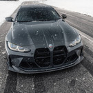 Essentials BMW G80 M3 & G82 M4 Gloss Black CSL Style Front Kidney Grilles with ACC (2021+) - AU-BG8XFGGB