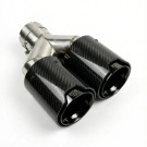 Twenty Two Tuning Dual TTT OEM Carbon Fibre Exhaust Tips (Single) - Compatible with BMW