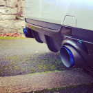 Twenty Two Tuning Slash Cut Carbon Fiber Exhaust Tips - Compatible with BMW 3 Series 335I/335D (E90/E91/E92/E93)