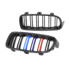 Twenty Two Tuning BMW 3 Series (F30/F31) Tri-Colour M Style Carbon Fibre Front Grilles