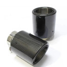 Twenty Two Tuning BMW 6 Series (F06/F12/F13) 640D/640I Akrapovic Style Carbon Fibre Exhaust Tips