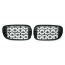 Twenty Two Tuning BMW 7 Series G11/G12 Pre-Facelift Gloss Black Diamond Style Front Grilles