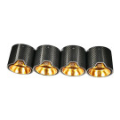 Twenty Two Tuning BMW M3/M4 Gold M Performance Style Carbon Fibre Exhaust Tips (G80/G81/G82/G83)