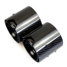 Twenty Two Tuning BMW M4 (F82/F83) Black M Performance Style Carbon Fibre Exhaust Tips Twenty Two Tuning BMW M4 (F82/F83) Black M Performance Style Carbon Fibre Exhaust Tips