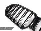 AutoTecknic Dual-Slat Carbon Fiber Front Grille - G06 X6 LCI  ATK-BM-0518-DS-CF AutoTecknic Dual-Slat Carbon Fiber Front Grille - G06 X6 LCI  ATK-BM-0518-DS-CF