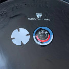 Twenty Two Tuning BMW M8 (F91/F92/F93) 50th Anniversary Style Carbon Fibre Rear Emblem (82MM)