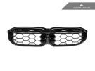 AutoTecknic Gloss Black Honeycomb Front Grille - G20 3-Series LCI  ATK-BM-0620-HC-GB