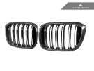 AutoTecknic Dry Carbon Fiber Dual-Slats Front Grille Set - G01 X3 | G02 X4 Pre-LCI  ATK-BM-0897