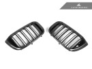 AutoTecknic Dry Carbon Fiber Dual-Slats Front Grille Set - G01 X3 | G02 X4 Pre-LCI  ATK-BM-0897