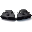 Twenty Two Tuning Mercedes Benz BRABUS Style Black Steel Exhaust Tips