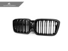 AutoTecknic Dual-Slats Gloss Black Front Grille - G01 X3 | G02 X4 LCI  ATK-BM-0621-DS-GB