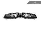 AutoTecknic Dual-Slats Gloss Black Front Grille - G01 X3 | G02 X4 LCI  ATK-BM-0621-DS-GB