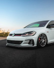 ZAERO Design VW Golf GTI & Golf GTD Mk7.5 EVO-1 Gloss Black Front Splitter (2017-2020) - ZA-GOLF-75-GTI-FS