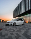 ZAERO Design VW Golf GTI & Golf GTD Mk7.5 EVO-1 Gloss Black Front Splitter (2017-2020) - ZA-GOLF-75-GTI-FS