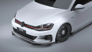 ZAERO Design VW Golf GTI & Golf GTD Mk7.5 EVO-1 Gloss Black Front Splitter (2017-2020) - ZA-GOLF-75-GTI-FS