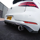 ZAERO Design VW Golf GTI Mk7.5 EVO-1 Gloss Black Rear Diffuser (2017-2020) - ZA-GOLF-75-GTI-DF