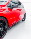 ZAERO Design VW Golf / Golf GTI / Golf R Mk8 & Mk8.5 EVO-1 Gloss Black Side Skirts (2020+) - ZA-GOLF-8-SW