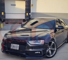 Canadian Auto Performance 2013-2016 B8.5 Audi A4 S-Line/S4 - Carbon Fiber Fog Canards - CAP-FC-002