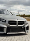 ZAERO Design BMW M2 G87 EVO-S Gloss Black Front Grilles (2023+) ZA-G87-FG