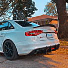 Canadian Auto Performance 2013-2016 B8.5 Audi A4/S4 - Carbon Fiber Rear Diffuser - V2 - CAP-D-018