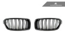 AutoTecknic Dual-Slats Carbon Front Grille Set - F30 3-Series Sedan | F31 3-Series Wagon - ATK-BM-0179-DS-CF