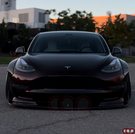 Canadian Auto Performance 2017-2023 Tesla Model 3 - Carbon Fiber Front Lip V2 - CAP-FL-027