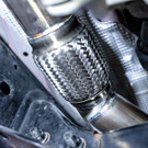 Stainless Works 2021+ Ford Bronco Downpipe Gesi Cat - sswFBRDPCATG