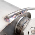 Stainless Works 2024 Mustang GT Catback Quad Tips Redline Sound X-Pipe Factory Connect Exhaust - sswM24QUADXFCR