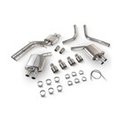 Scorpion Exhaust Non-Resonated Valved Quad Tip Half Exhaust System for C7 Audi S6/S7 - Daytona Polished - SAU118