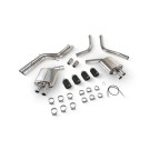 Scorpion Exhaust Resonated Valved Quad Tip Half Exhaust System for C7 Audi S6/S7 - Carbon Ascari - SAUS118CF