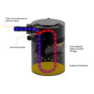 Mishimoto 2022+ Honda Civic 1.5T Baffled Oil Catch Can PCV Side  misMMBCC-CIV-22P