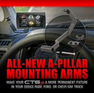 Edge A-Pillar Display Mount For 2020-2023 Chevrolet Silverado/GMC Sierra 2500/3500 and 2019-2022 GM 1500 - 28601