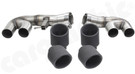 CARGRAPHIC Double-End Tailpipe Set - 4x 100mm - Round - Rolled In - Slash Cut w/Perforated Insert - Matte Black Thermopaint For BMW G05 X5 xDrive 25d / 30d / 40d / M50d - CARX5G05DER40RTP CARGRAPHIC Double-End Tailpipe Set - 4x 100mm - Round - Rolled In - Slash Cut w/Perforated Insert - Matte Black Thermopaint For BMW G05 X5 xDrive 25d / 30d / 40d / M50d - CARX5G05DER40RTP