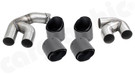 CARGRAPHIC Double-End Tailpipe Set - 4x 100mm - Round - Slash Cut w/SS Liner - Visual Carbon Matte For BMW X6 G06 30i xDrive & 40i sDrive/xDrive - CARX6G06ER40KEVTP CARGRAPHIC Double-End Tailpipe Set - 4x 100mm - Round - Slash Cut w/SS Liner - Visual Carbon Matte For BMW X6 G06 30i xDrive & 40i sDrive/xDrive - CARX6G06ER40KEVTP